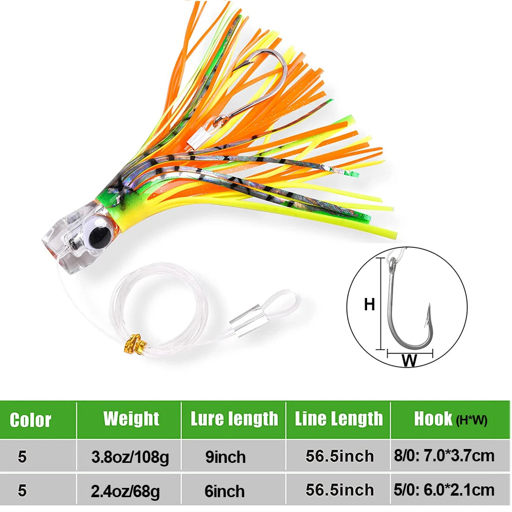HookUpCo. Big Game Trolling Lure Set
