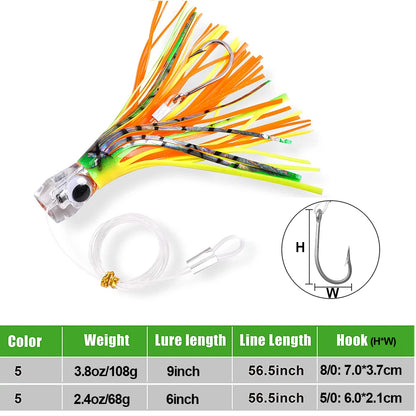 HookUpCo. Big Game Trolling Lure Set