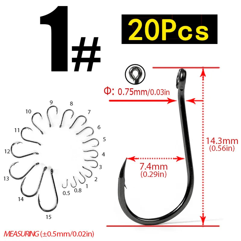 HookUpCo. Carbon Steel Circle Hooks for Fishing - HookUpCo.