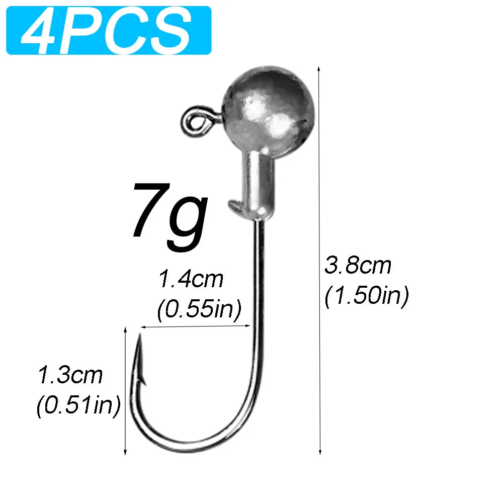 HookUpCo. Versatile Jig Head Hooks for Bass Fishing - HookUpCo.