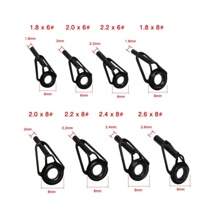 HookUpCo. Black Tip Guide for Fishing Rods - HookUpCo.