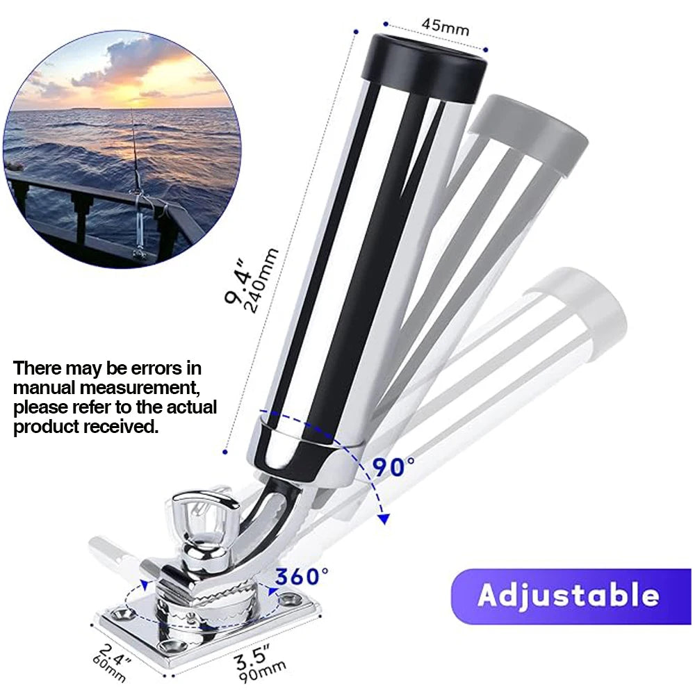 HookUpCo. Adjustable Stainless Steel Rod Holder - HookUpCo.