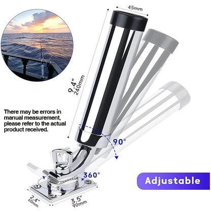 HookUpCo. Adjustable Stainless Steel Rod Holder - HookUpCo.