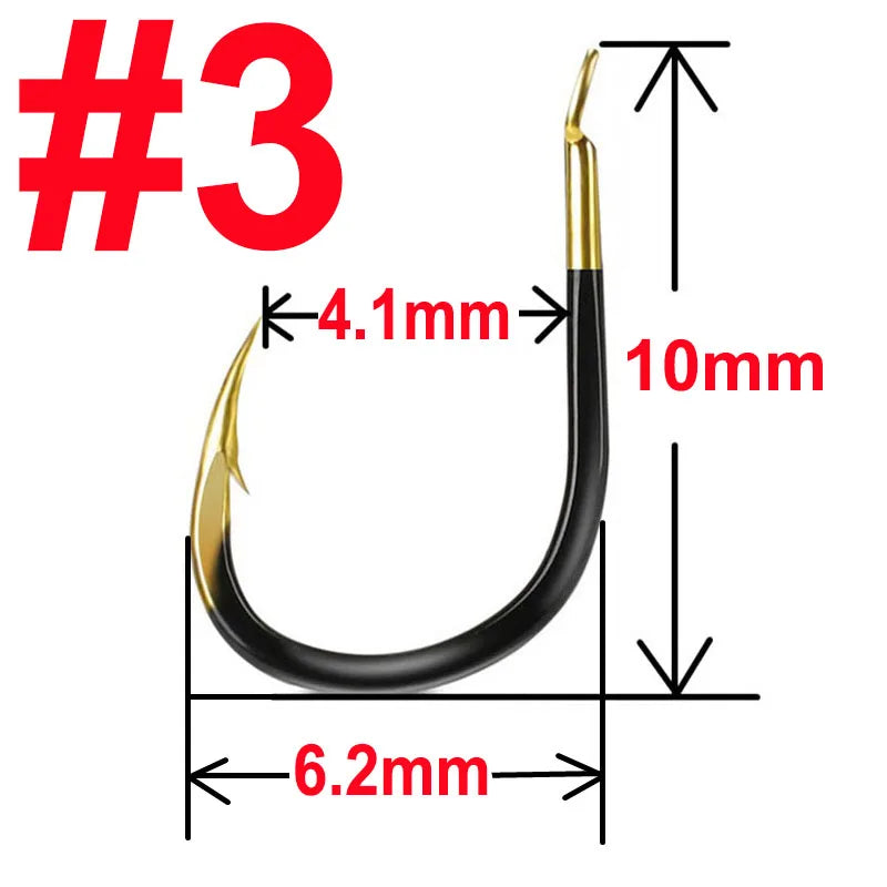 HookUpCo. Tungsten Steel Fishing Hooks, 20 Pack - HookUpCo.