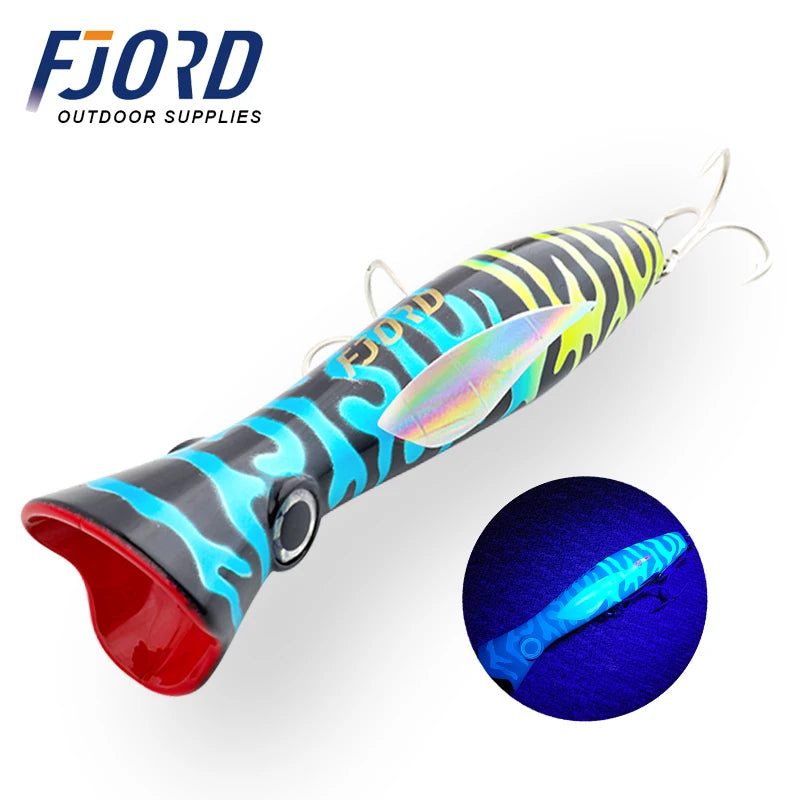 HookUpCo. Fjord Poppers Fishing Lure 165mm 82g - HookUpCo.