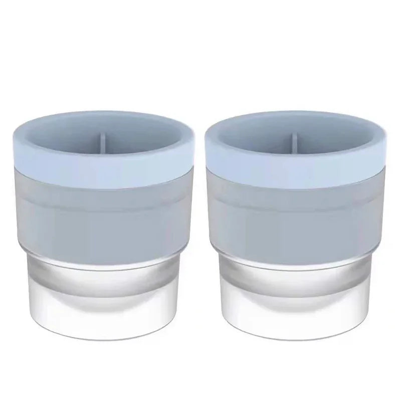 Stackable Silicone Ice Sphere Molds for Drinks