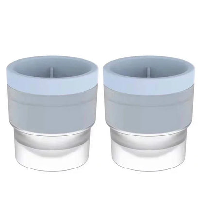 Stackable Silicone Ice Sphere Molds for Drinks