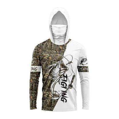 Men's Long Sleeve Fishing Shirt with UV Protection - HookUpCo.