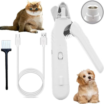 HookUpCo. Quiet Pet Nail Grinder with LED Lights