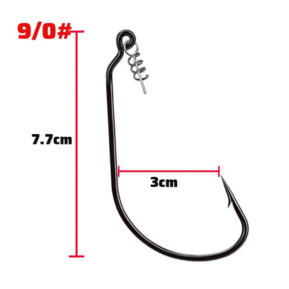 HookUpCo. Sharp Offset Worm Hooks for Fishing - HookUpCo.