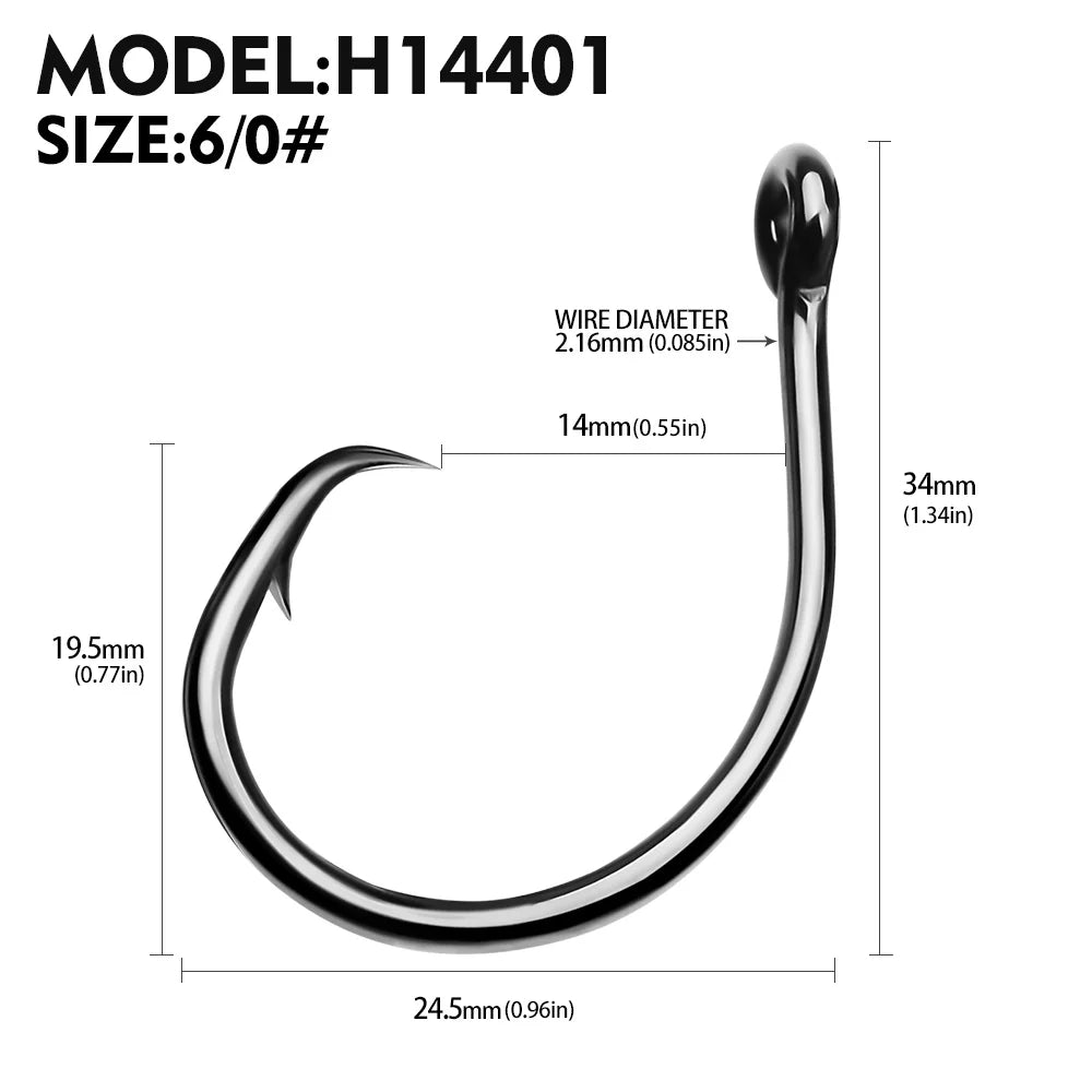 HookUpCo. High Carbon Steel Catfish Hooks 10pcs - HookUpCo.