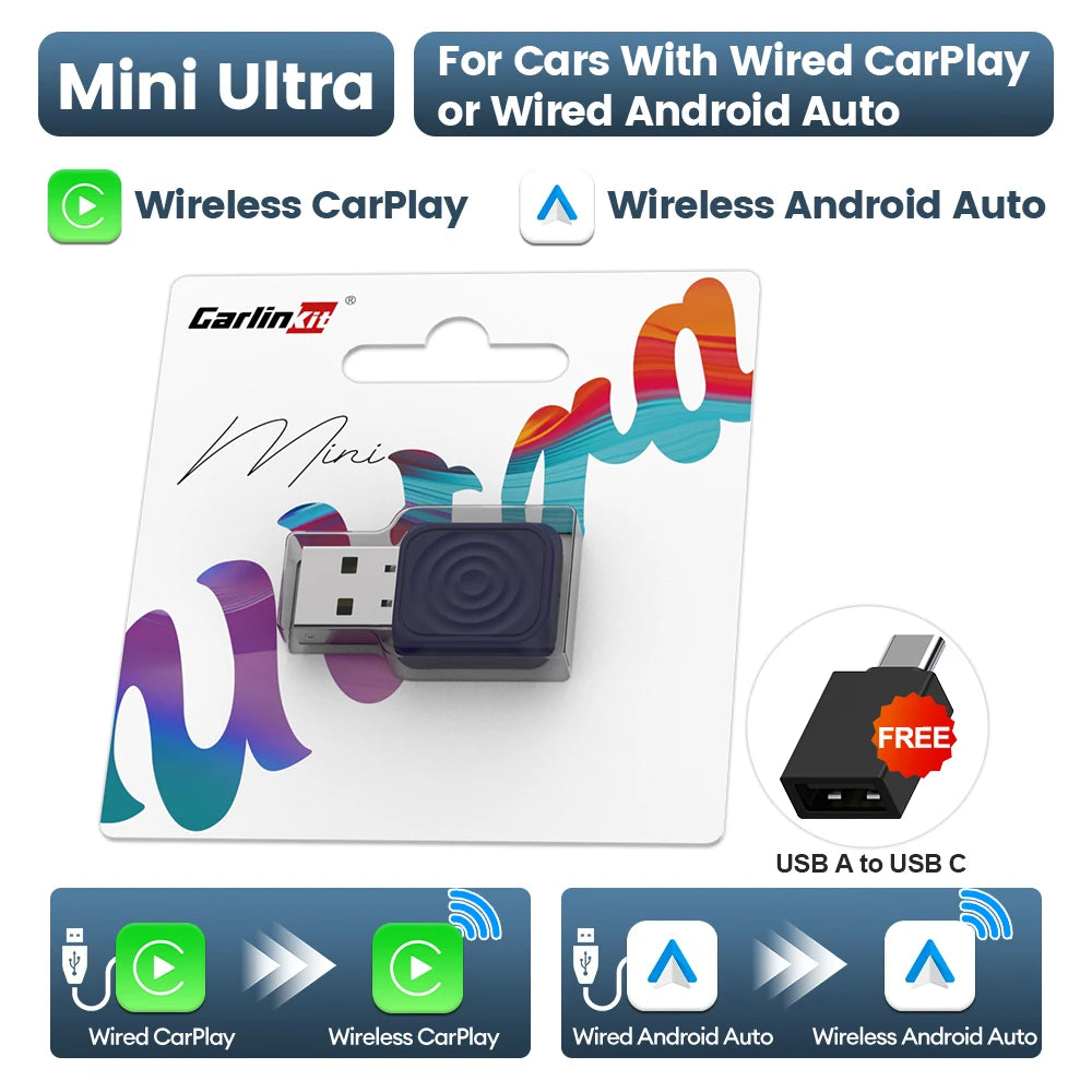 Wireless CarPlay Adapter for Easy Auto Connection Plug & Play