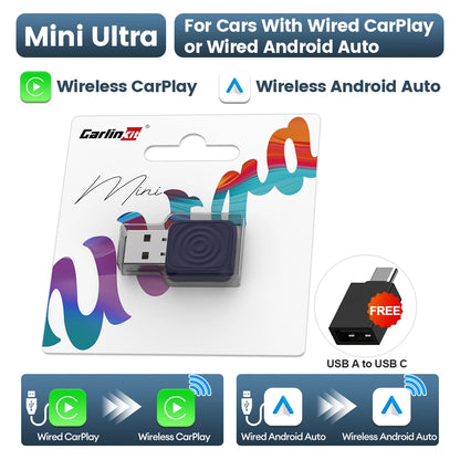 Wireless CarPlay Adapter for Easy Auto Connection Plug & Play