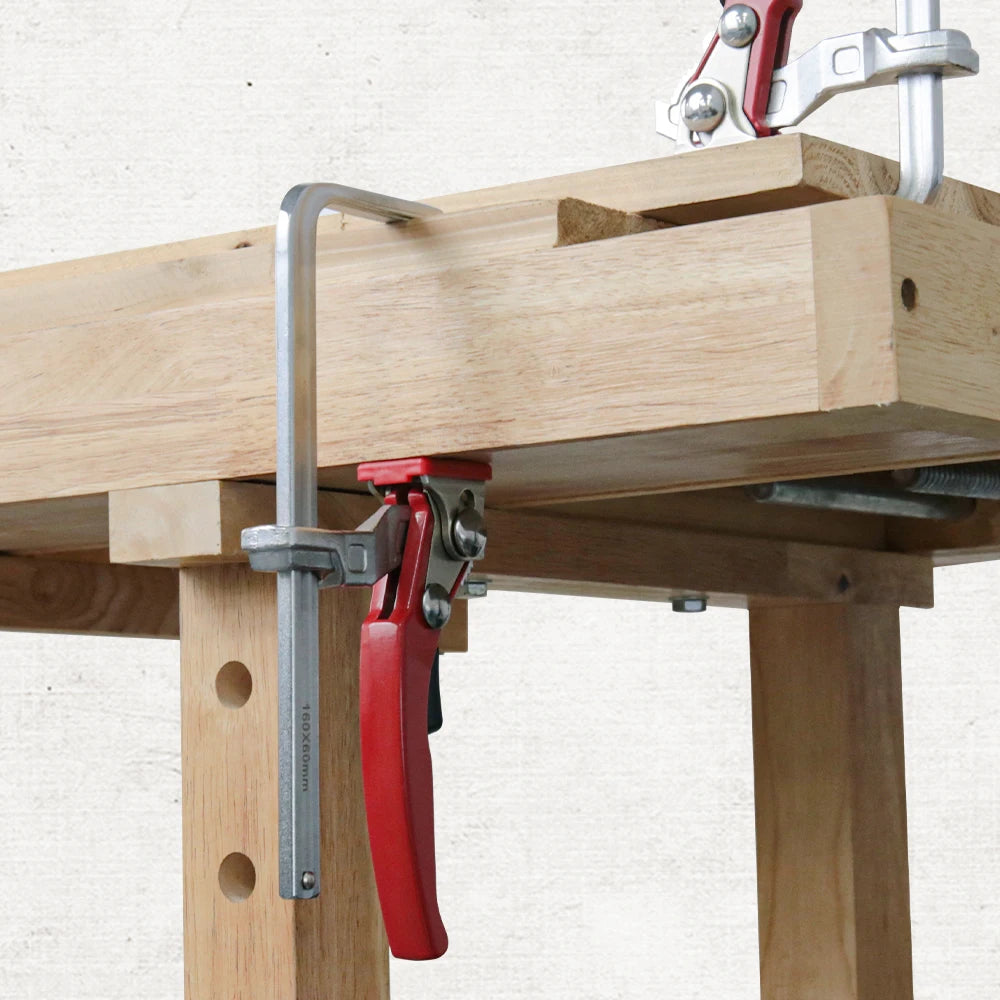 Factory Direct - Quick Release Ratcheting Table Clamp Set, 2pcs