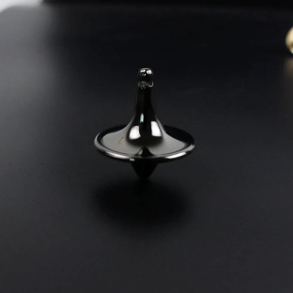 HookUpCo. Silver Metal Spinning Top Toy