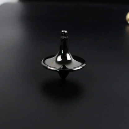 HookUpCo. Silver Metal Spinning Top Toy