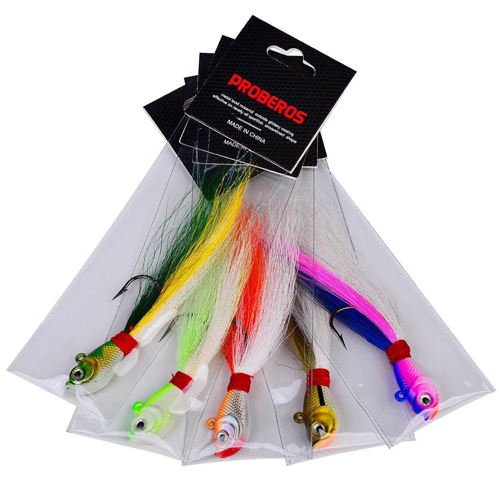 HookUpCo. Feathered Fishing Jig Set - HookUpCo.