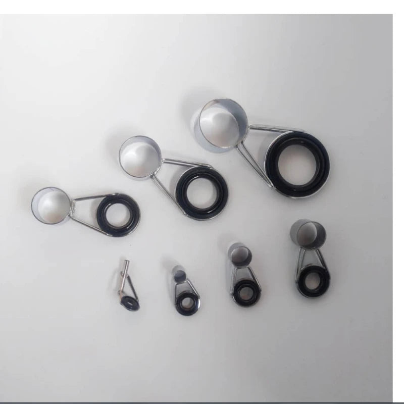 High Carbon Fishing Rod Guide Ring Set - 7 Packs - HookUpCo.
