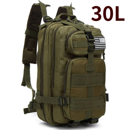 HookUpCo. 30L Waterproof Tactical Backpack