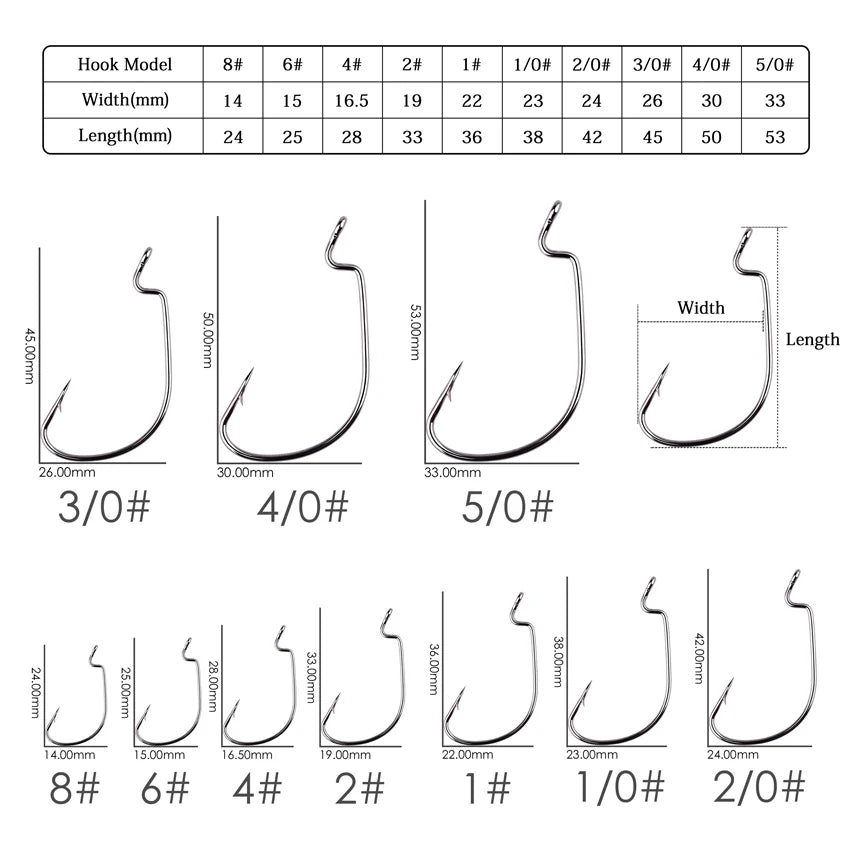 HookUpCo. 10pc Crank Hooks for Carp Fishing - HookUpCo.