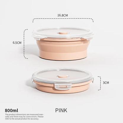 HookUpCo. Stackable Silicone Lunch Box Set