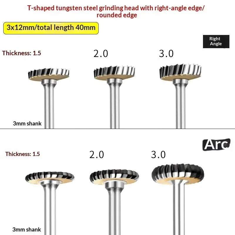 HookUpCo. Tungsten Rotary File for Metal Engraving
