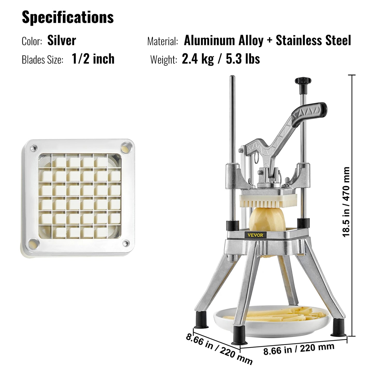 HookUpCo. Heavy Duty Food Dicer