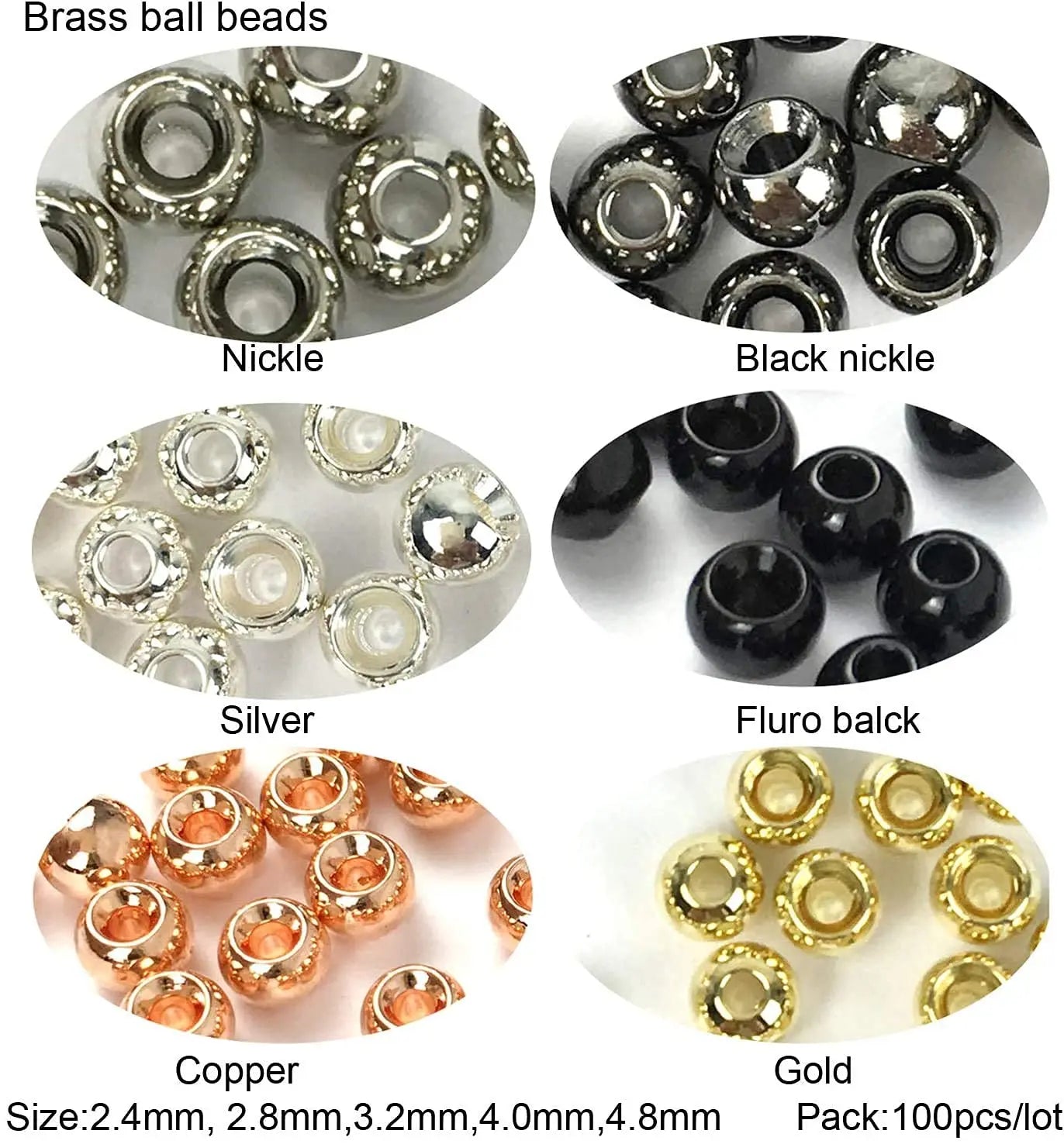 HookUpCo. Brass Fly Tying Beads - HookUpCo.