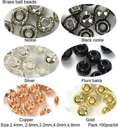 HookUpCo. Brass Fly Tying Beads - HookUpCo.