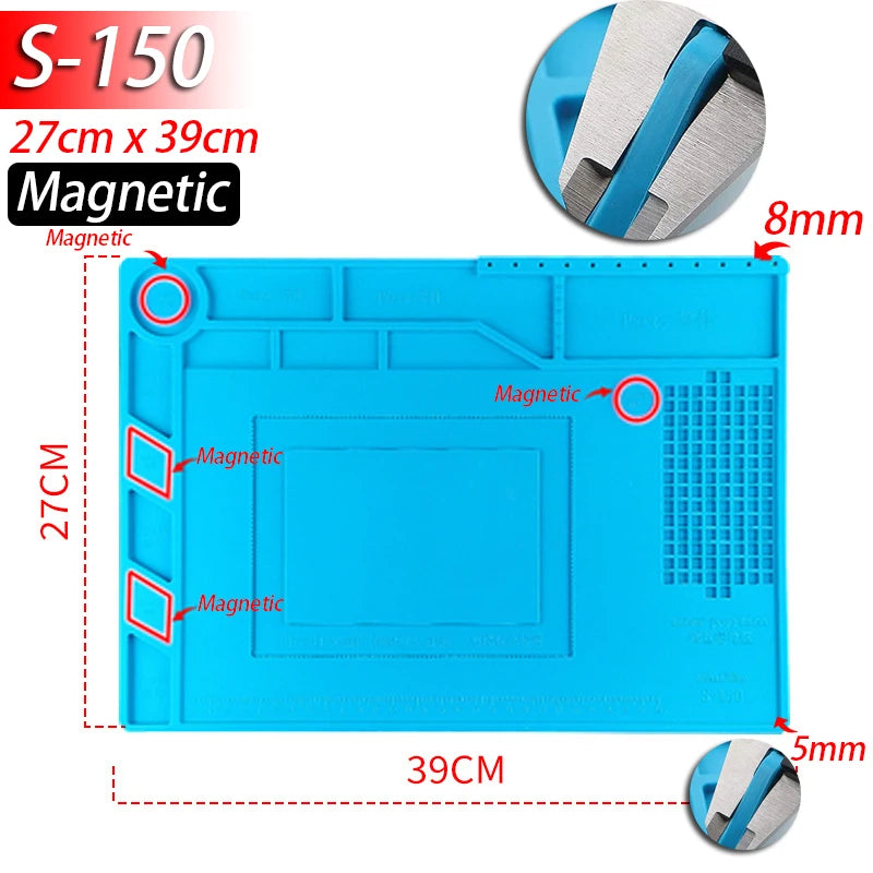 HookUpCo. Heat-Resistant Silicone Soldering Mat