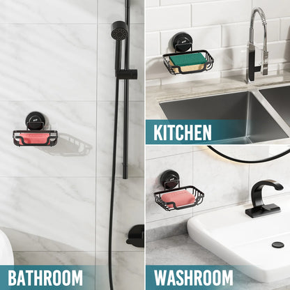 Draining Soap Dish with Suction