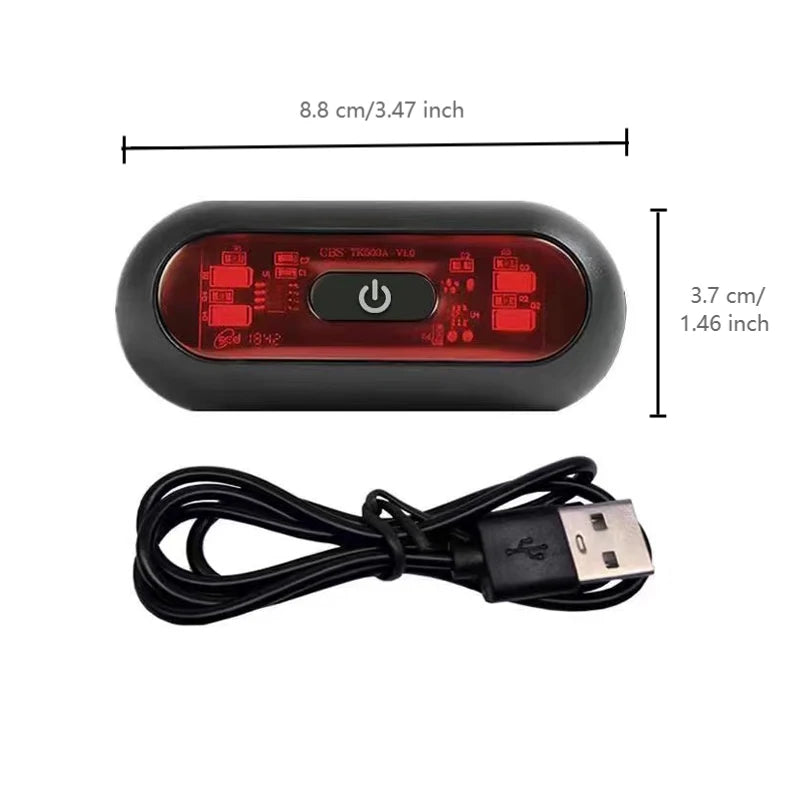 HookUpCo LED Bike Helmet Tail Light