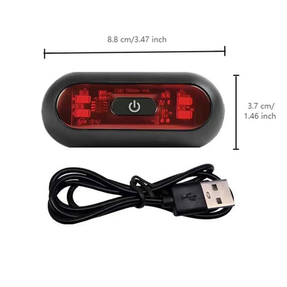 HookUpCo LED Bike Helmet Tail Light