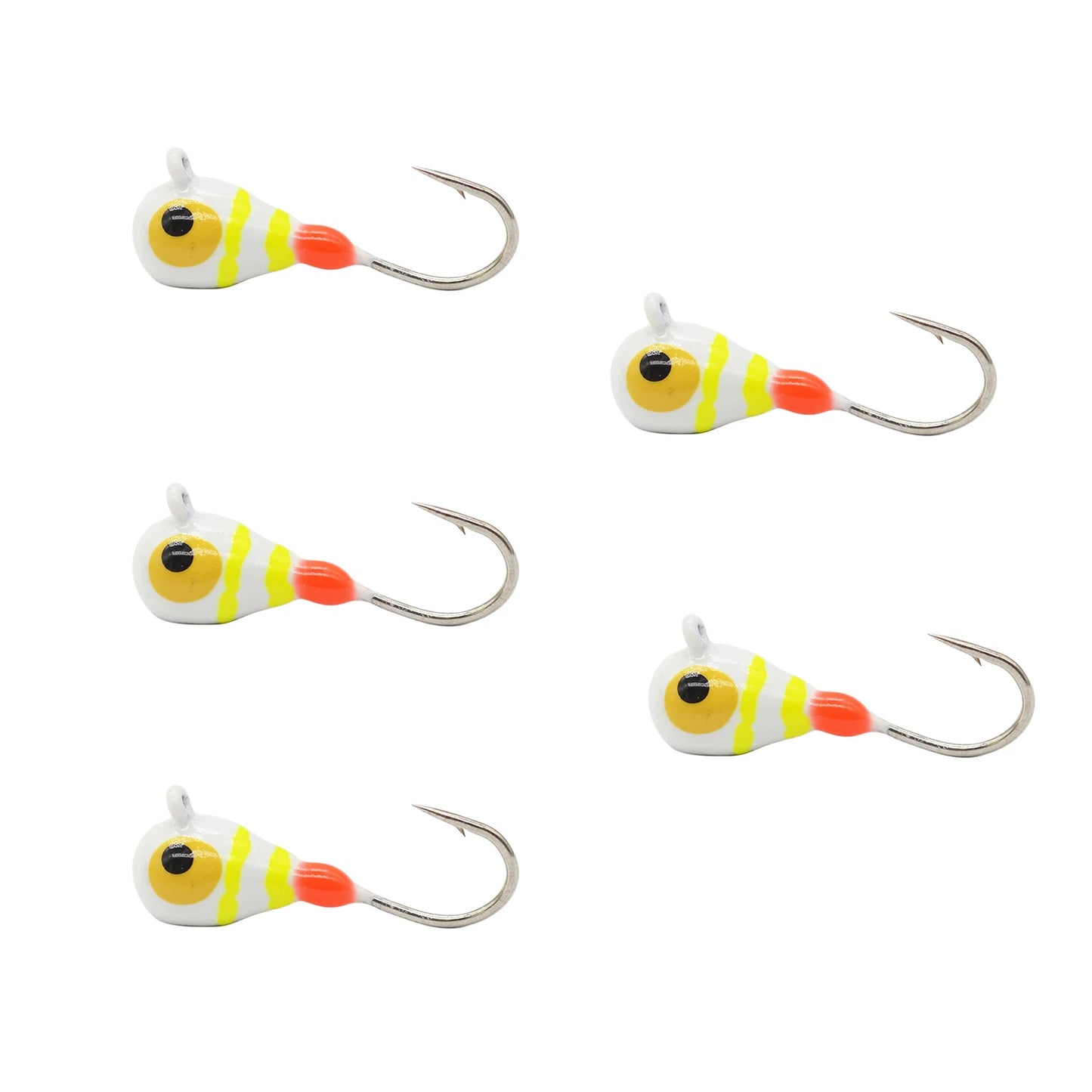 HookUpCo. Glow Tungsten Ice Fishing Jigs
