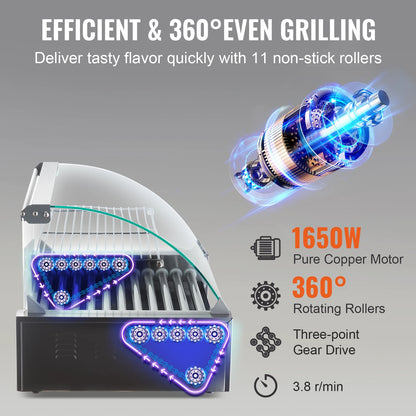 HookUpCo. Electric Hot Dog Roller