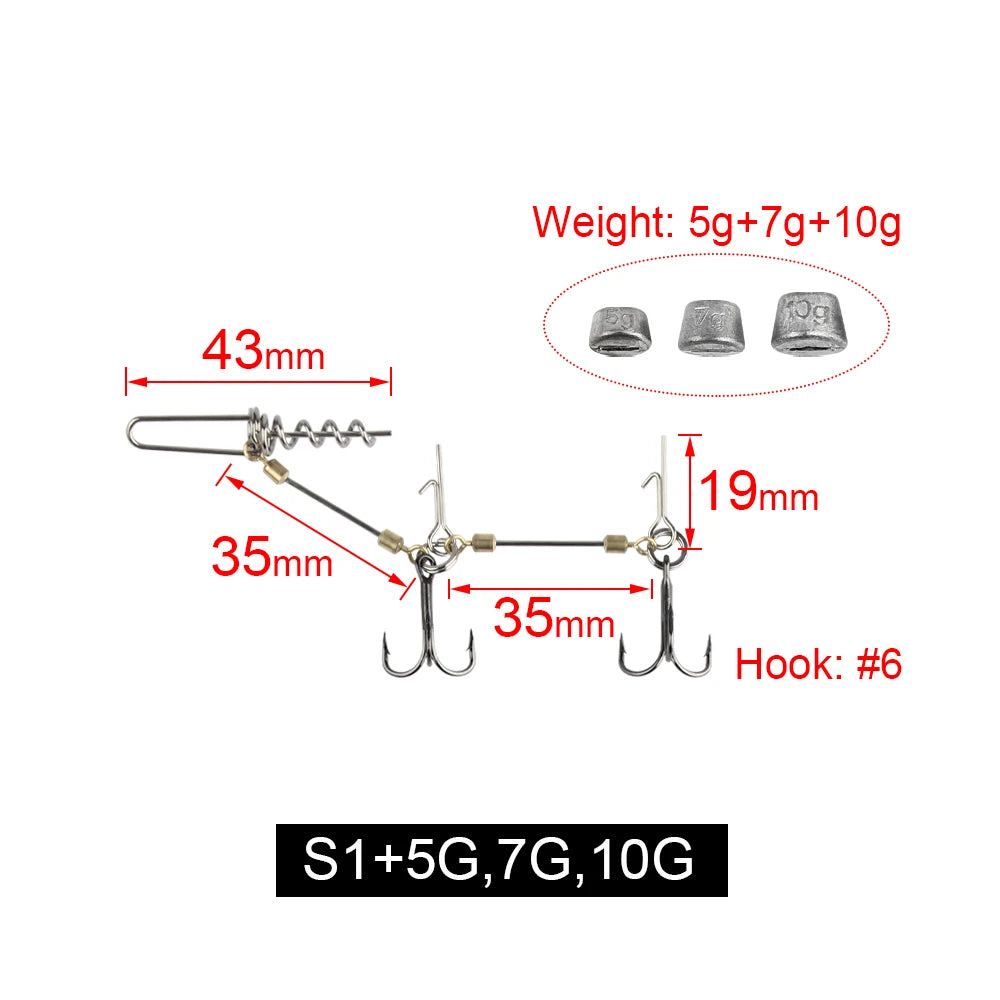 HookUpCo. Multi-Depth Pike Stinger Rig Kit - HookUpCo.