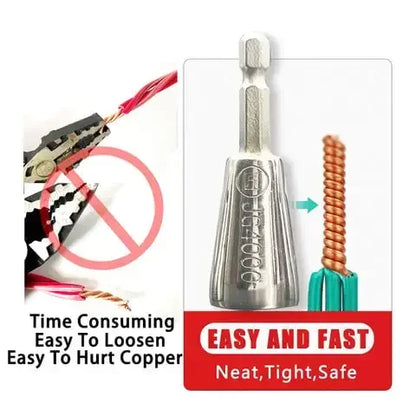 Wire Twisting Tool for Quick Cable Connections and Drills