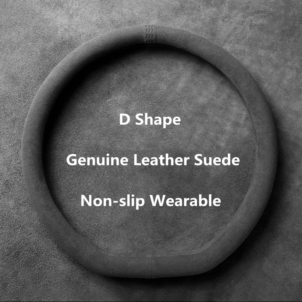 HookUpCo. Breathable Cowhide Suede Steering Cover - HookUpCo.