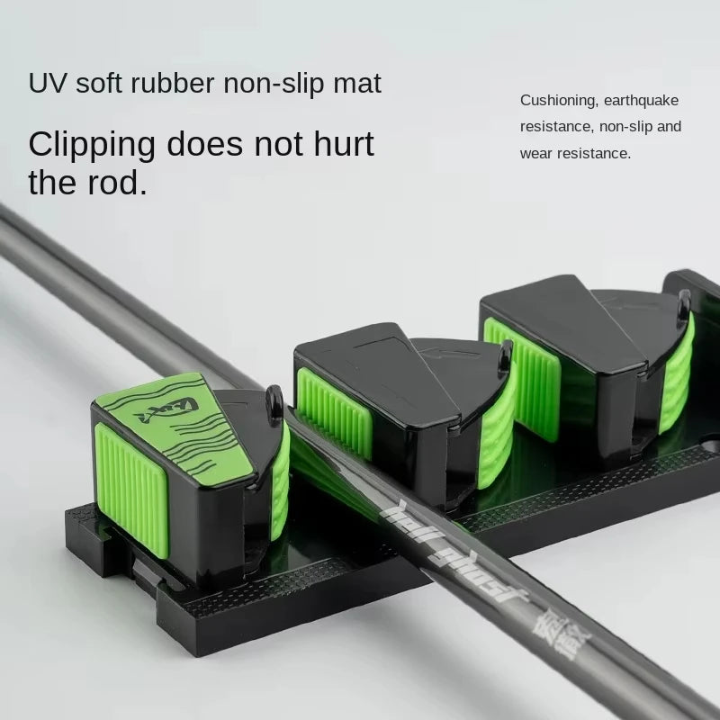 HookUpCo. Wall-Mounted Fishing Rod Rack - HookUpCo.