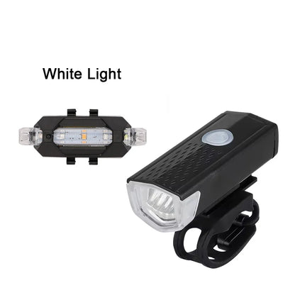 Rechargeable LED Bicycle Light Set for Safe Night Riding