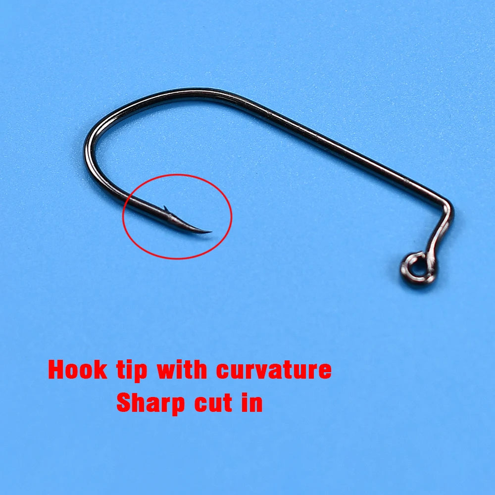 HookUpCo. 60Pcs High Carbon Steel Fishing Hooks - HookUpCo.
