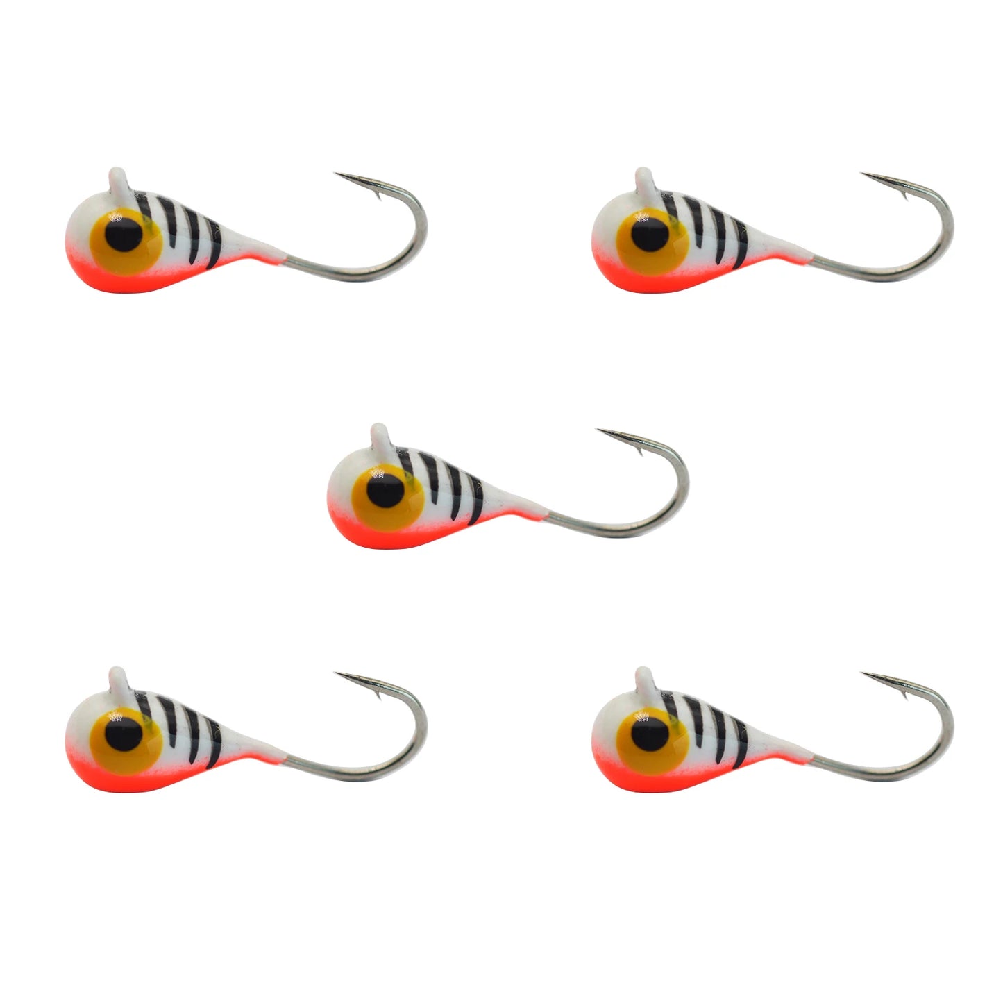 HookUpCo. Glow Tungsten Ice Fishing Jigs