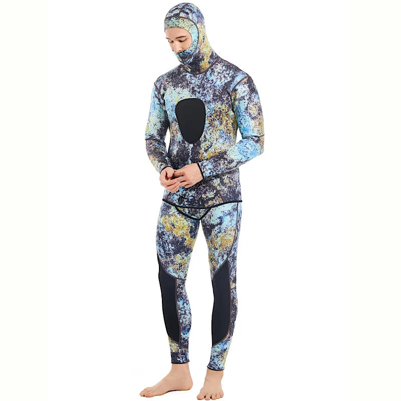 Camouflage Cold Water Diving Spearfishing Neoprene Wetsuit for