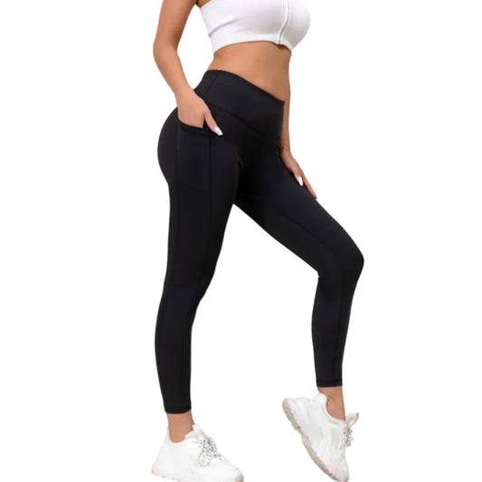 High-Waisted Cropped Yoga Pants for Women - HookUpCo. Fitness