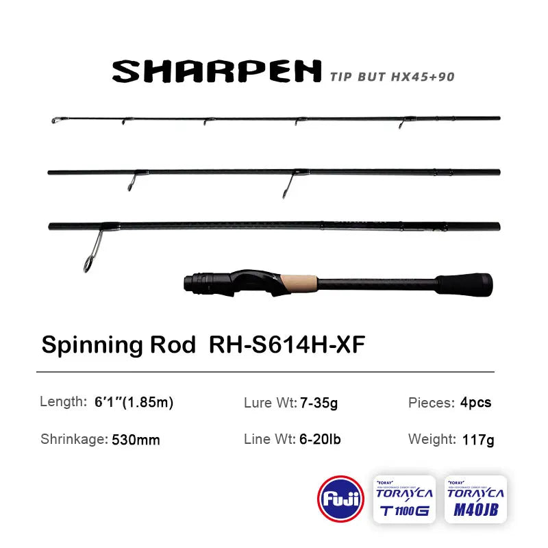 HookUpCo. PureLure Spinning Rod for Bass Fishing - HookUpCo.