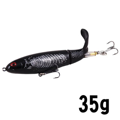 HookUpCo. Topwater Fishing Lure with Rotating Tail