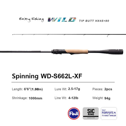 HookUpCo. PureLure Wild Fishing Rod for Predators - HookUpCo.