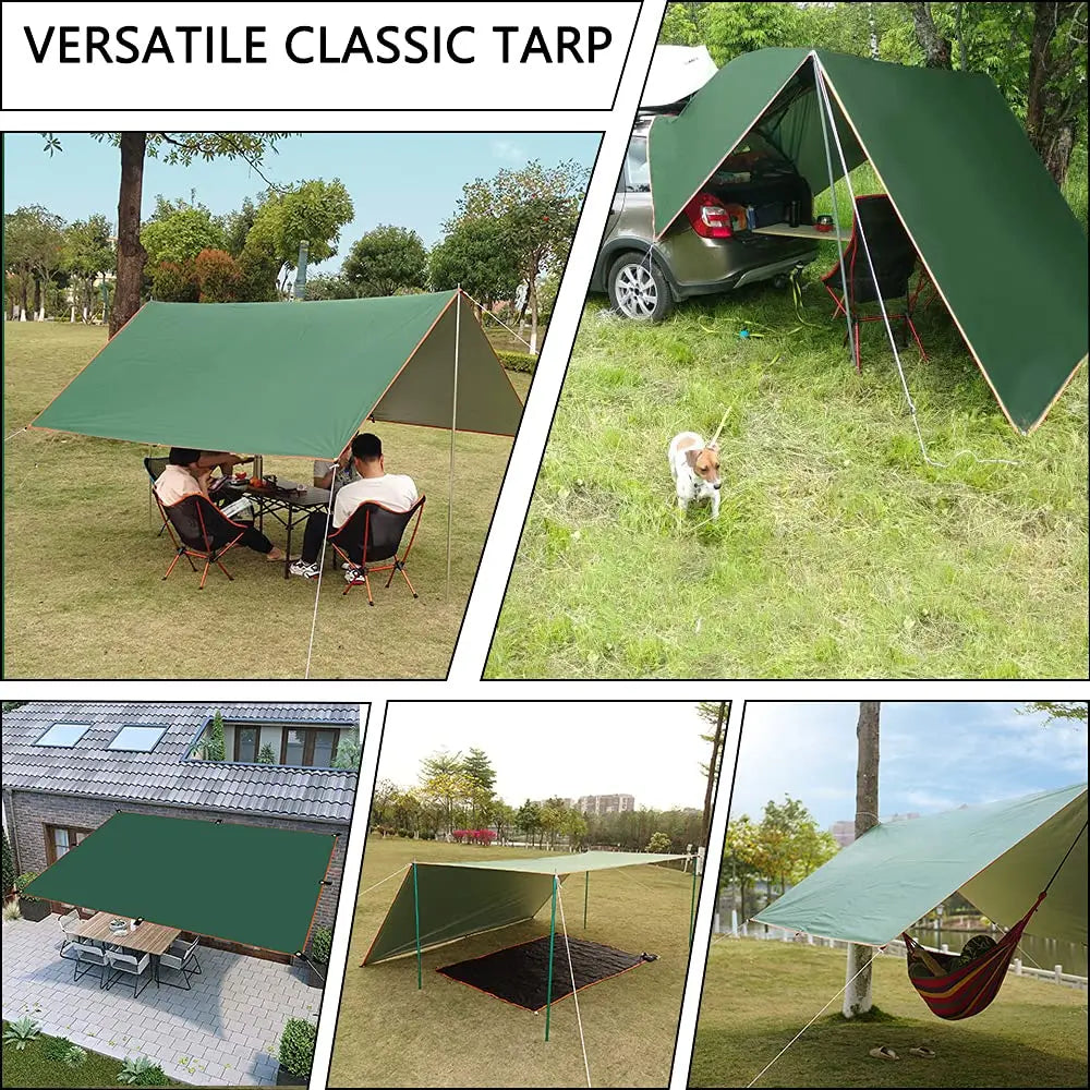 HookUpCo. Ultralight Waterproof Tarp Tent Canopy - HookUpCo.