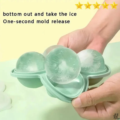 Large Silicone Ice Cube Trays for Easy Release and Fun Drinks