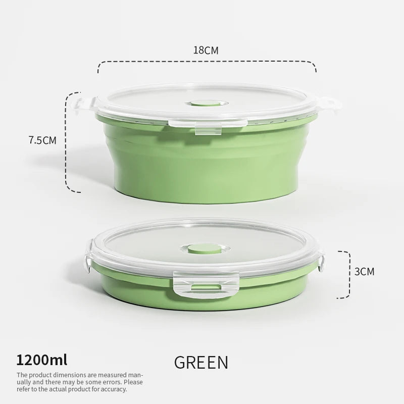 HookUpCo. Stackable Silicone Lunch Box Set